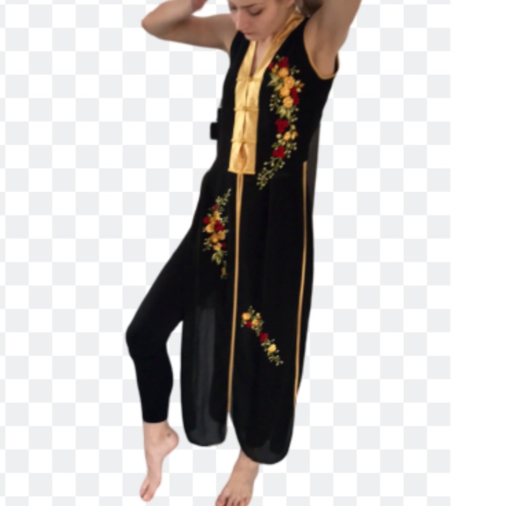 Golden Dragon Silk Japanese Embroidered Kimono